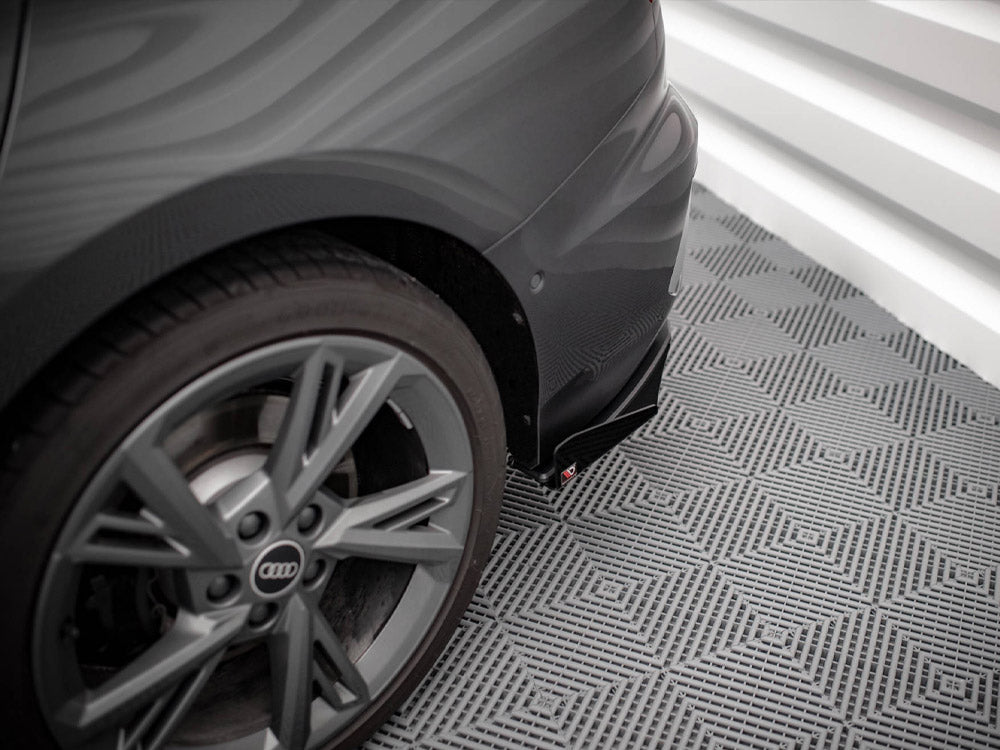 Maxton Design Street PRO Rear Side Splitters + Flaps Audi S3 Sedan 8Y