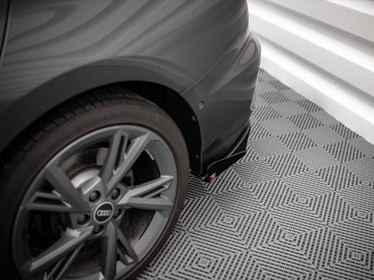 Maxton Design Street PRO Rear Side Splitters + Flaps Audi S3 Sedan 8Y