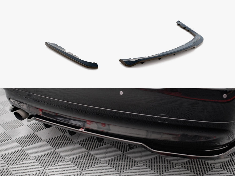 Maxton Design Central Rear Splitter (Vertical Bars) BMW 3 Sedan E90