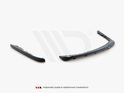 Maxton Design Central Rear Splitter (Vertical Bars) BMW 3 Sedan E90