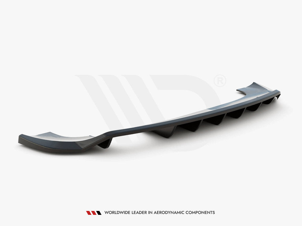 Maxton Design Central Rear Splitter (Vertical Bars) Audi Q3 Sport 8U Facelift
