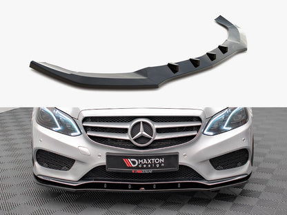 Maxton Design Front Splitter V.1 Mercedes E Amg-Line Sedan W212 Facelift (2012-2016)