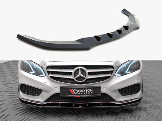 Maxton Design Front Splitter V.1 Mercedes E Amg-Line Sedan W212 Facelift (2012-2016)