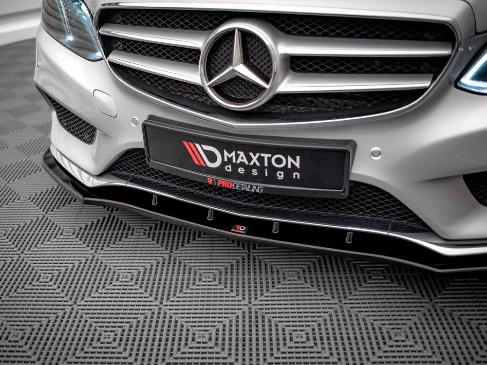 Maxton Design Front Splitter V.1 Mercedes E Amg-Line Sedan W212 Facelift (2012-2016)