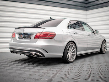 Maxton Design Rear Splitter (Vertical Bars) Mercedes E Amg-Line Sedan W212 Facelift