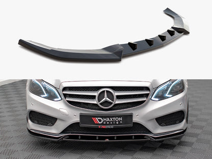 Maxton Design Front Splitter V.2 Mercedes E Amg-Line Sedan W212 Facelift (2012-2016)