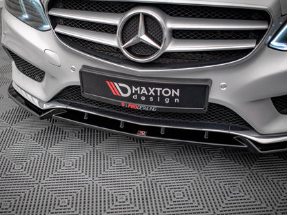Maxton Design Front Splitter V.2 Mercedes E Amg-Line Sedan W212 Facelift (2012-2016)