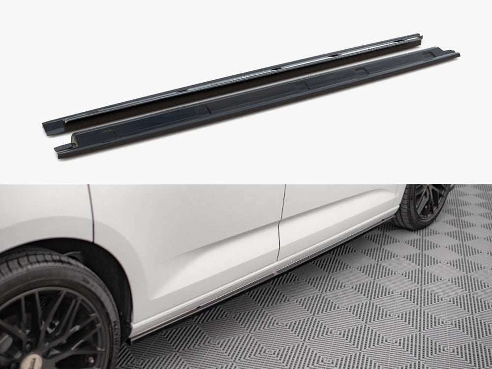 Maxton Design Side Skirts Diffusers VW Caddy Mk5 / Ford Transit Connect Mk3