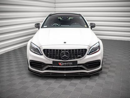 Maxton Design Front Splitter V.1 Mercedes-AMG C63 Coupe AMG Aero Pack C205 Facelift