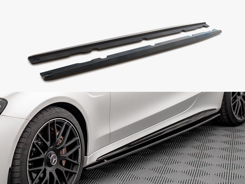Maxton Design Side Skirts Diffusers V.1 Mercedes-AMG C 63AMG Coupe C205 Facelift