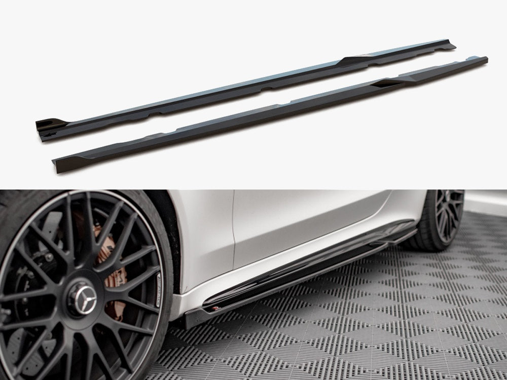 Maxton Design Side Skirts Diffusers V.2 Mercedes-AMG C 63AMG Coupe C205 Facelift