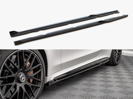 Maxton Design Side Skirts Diffusers V.2 Mercedes-AMG C 63AMG Coupe C205 Facelift