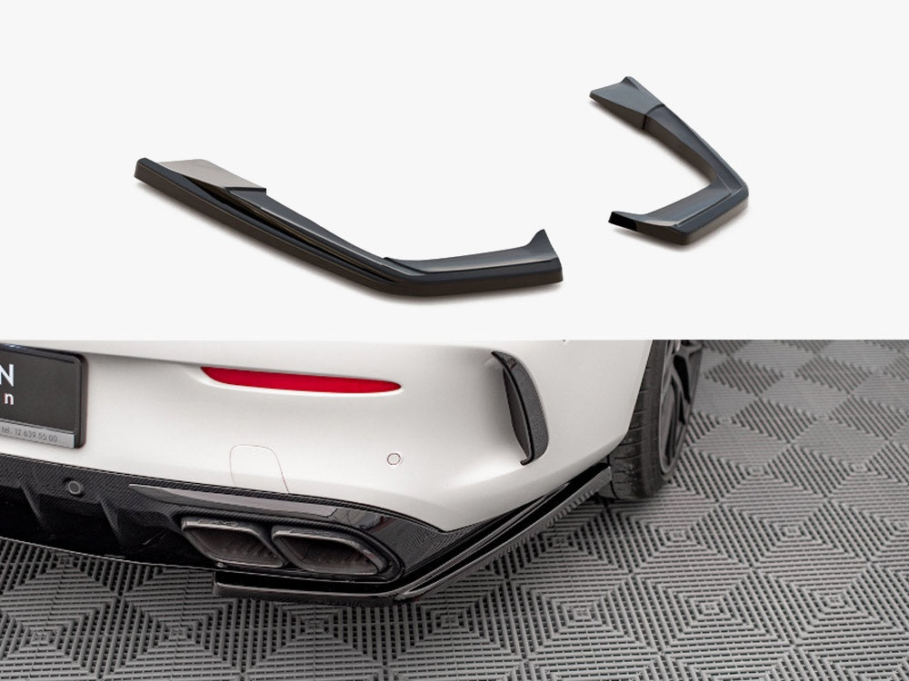 Maxton Design Rear Side Splitters Mercedes-AMG C 63AMG Coupe AMG Aero Pack C205 Facelift