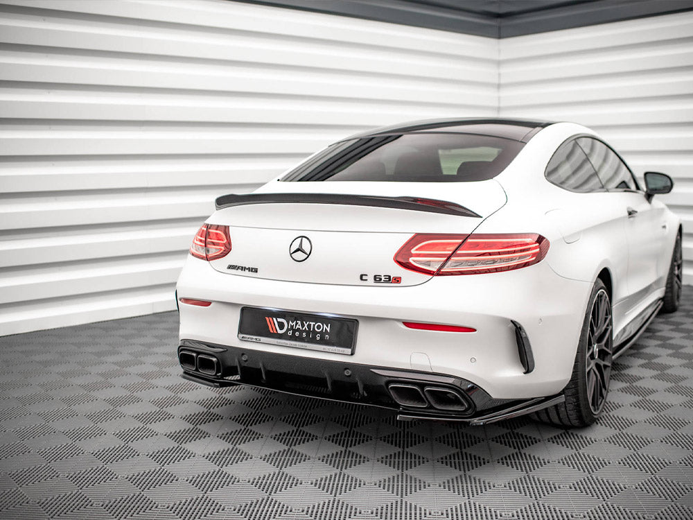 Maxton Design Rear Side Splitters Mercedes-AMG C 63AMG Coupe AMG Aero Pack C205 Facelift