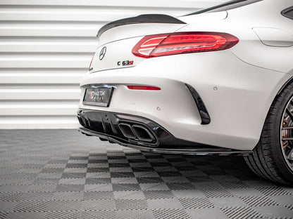 Maxton Design Rear Splitter (Vertical Bars) Mercedes-AMG C 63AMG Coupe AMG Aero Pack C205 Facelift