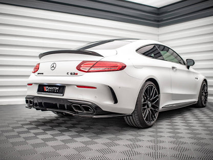 Maxton Design Rear Splitter (Vertical Bars) Mercedes-AMG C 63AMG Coupe AMG Aero Pack C205 Facelift
