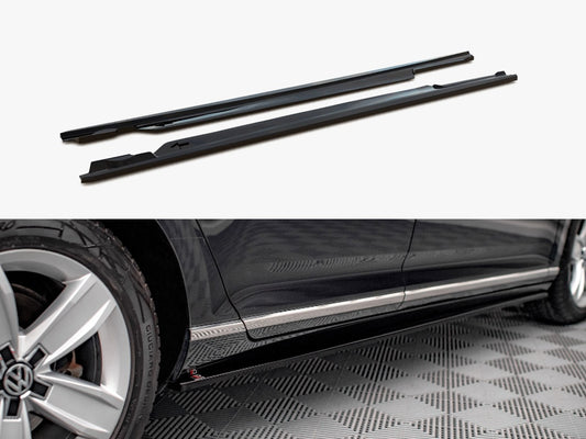 Maxton Design Side Skirts Diffusers VW Passat B8 Facelift