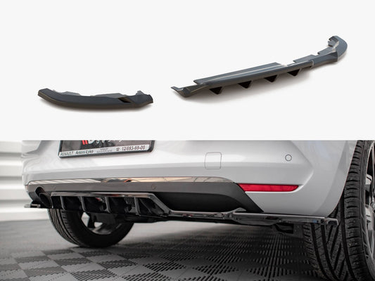 Maxton Design Rear Splitter (Vertical Bars) Renault Clio Mk5