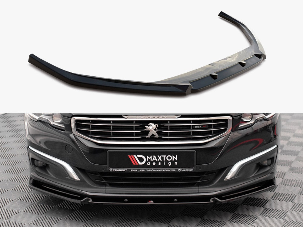 Maxton Design Front Splitter V.1 Peugeot 508 GT MK1 Facelift (2014-2018)