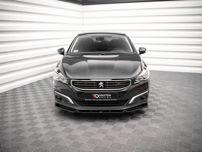 Maxton Design Front Splitter V.1 Peugeot 508 GT MK1 Facelift (2014-2018)