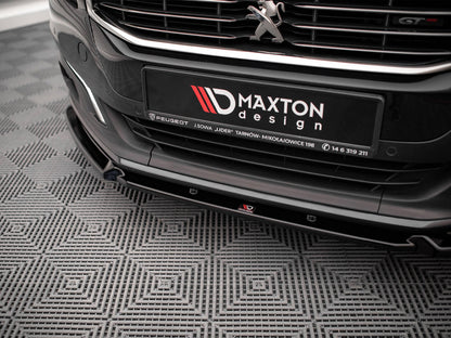 Maxton Design Front Splitter V.1 Peugeot 508 GT MK1 Facelift (2014-2018)