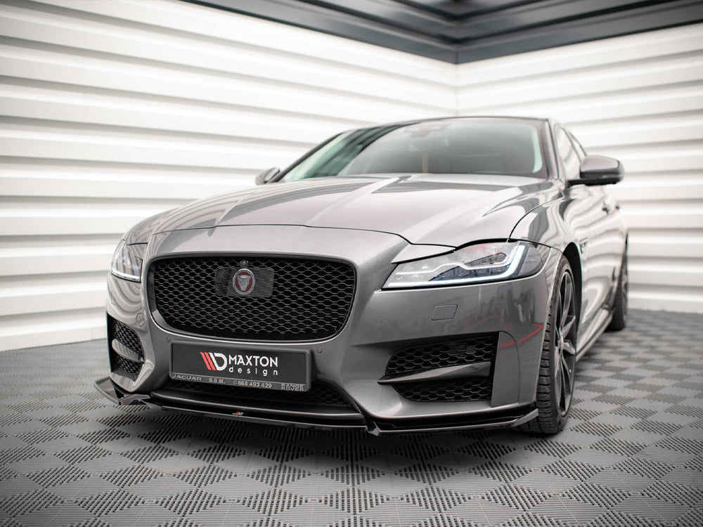 Maxton Design Front Splitter V.2 Jaguar XF R-sport MK2 (2015-2020)