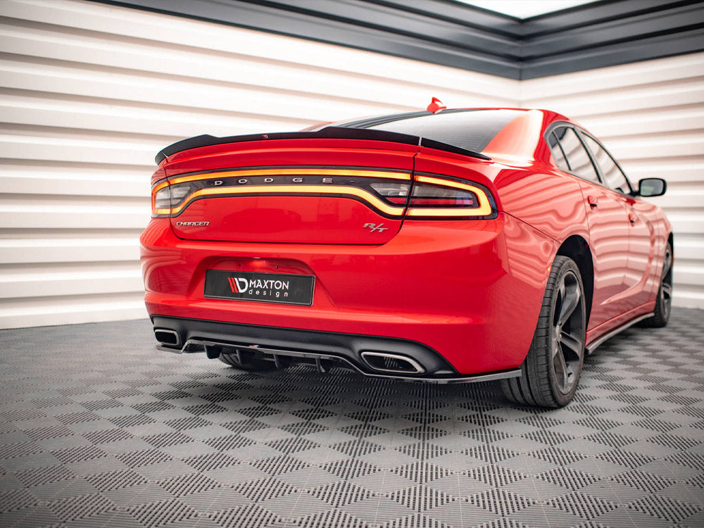 Maxton Design Rear Splitter (Vertical Bars) Dodge Charger RT Mk7 Facelift