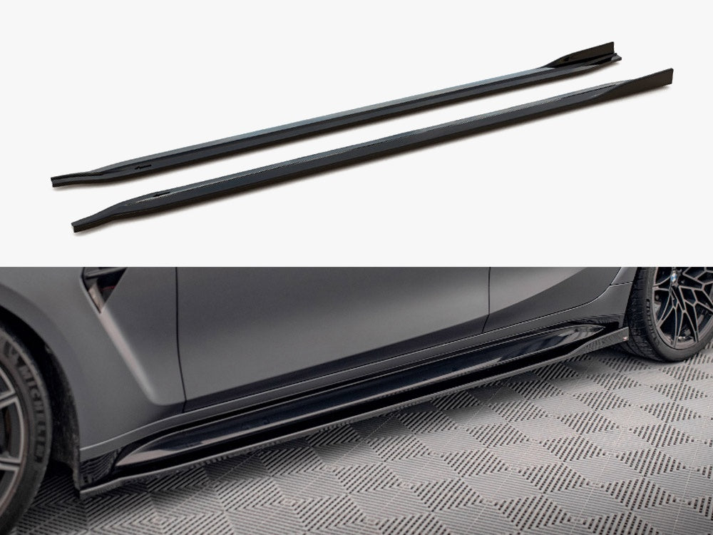Maxton Design Side Skirts Diffusers V.2 BMW M3 Sedan / Touring G80 / G81