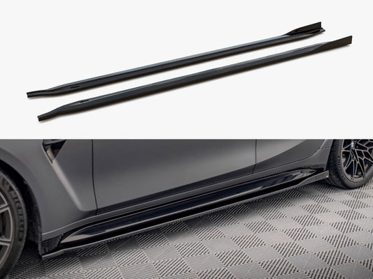 Maxton Design Side Skirts Diffusers V.2 BMW M3 Sedan / Touring G80 / G81