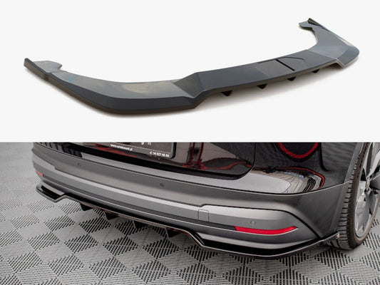 Maxton Design Rear Splitter (Vertical Bars) Skoda Enyaq IV
