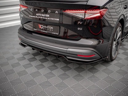 Maxton Design Rear Splitter (Vertical Bars) Skoda Enyaq IV