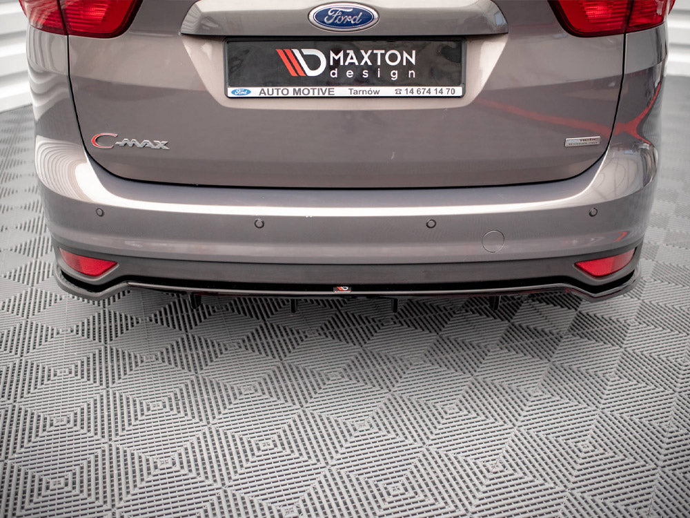 Maxton Design Central Rear Splitter (Vertical Bars) Ford C-Max Mk2