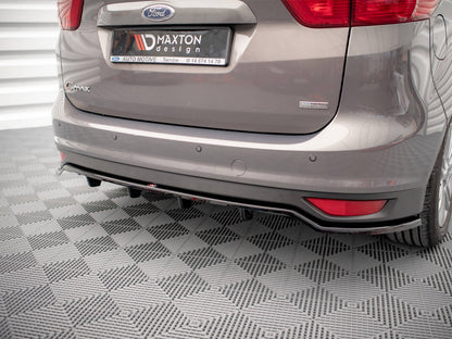 Maxton Design Central Rear Splitter (Vertical Bars) Ford C-Max Mk2
