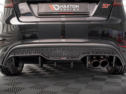 Maxton Design Rear Valance Ford Fiesta ST (5 Door Version) Mk7 Facelift