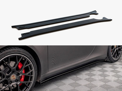 Maxton Design Side Skirt Diffusers Porsche 911 Carrera 4S 992