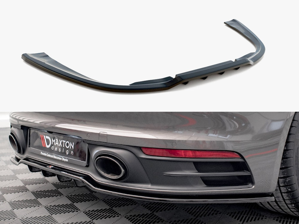 Maxton Design Rear Splitter (Vertical Bars) Porsche 911 Carrera 4S 992