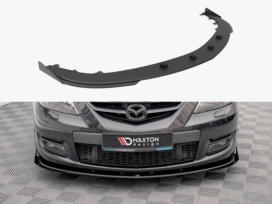 Maxton Design Street PRO Front Splitter V.1 + Flaps Mazda 3 MPS Mk1