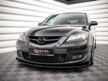 Maxton Design Street PRO Front Splitter V.1 + Flaps Mazda 3 MPS Mk1