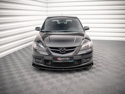Maxton Design Street PRO Front Splitter V.1 + Flaps Mazda 3 MPS Mk1