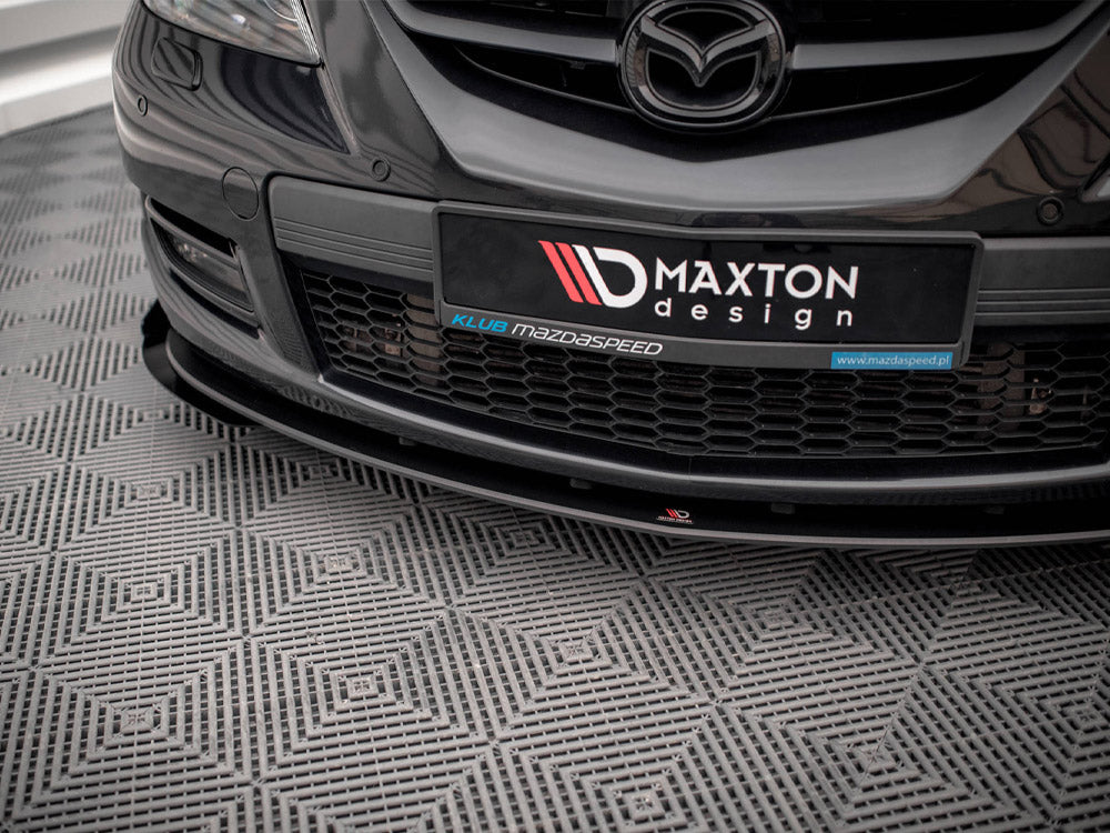 Maxton Design Street PRO Front Splitter V.1 + Flaps Mazda 3 MPS Mk1