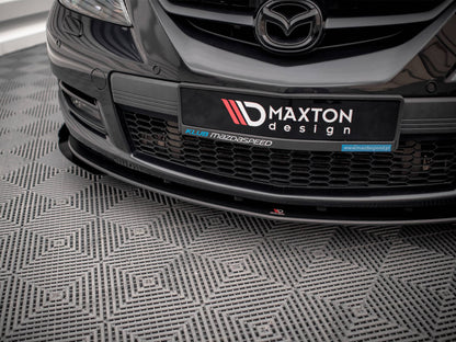 Maxton Design Street PRO Front Splitter V.1 + Flaps Mazda 3 MPS Mk1