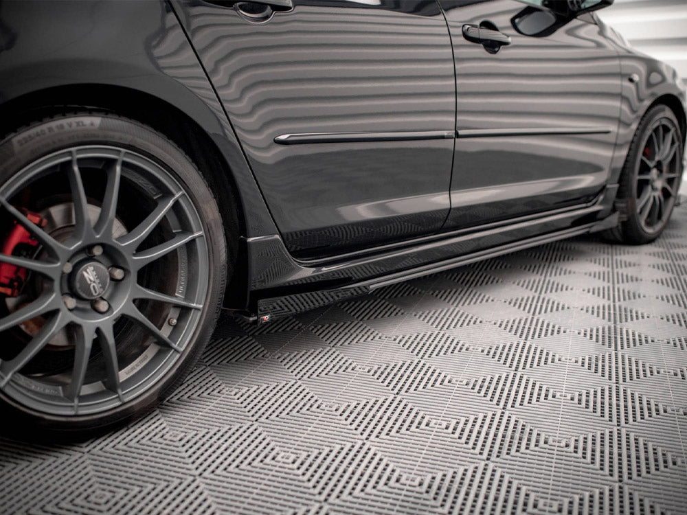 Maxton Design Street PRO Side Skirts Diffusers + Flaps Mazda 3 MPS Mk1