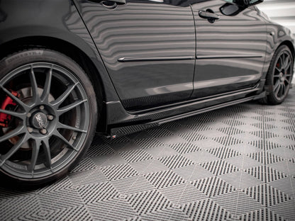 Maxton Design Street PRO Side Skirts Diffusers + Flaps Mazda 3 MPS Mk1