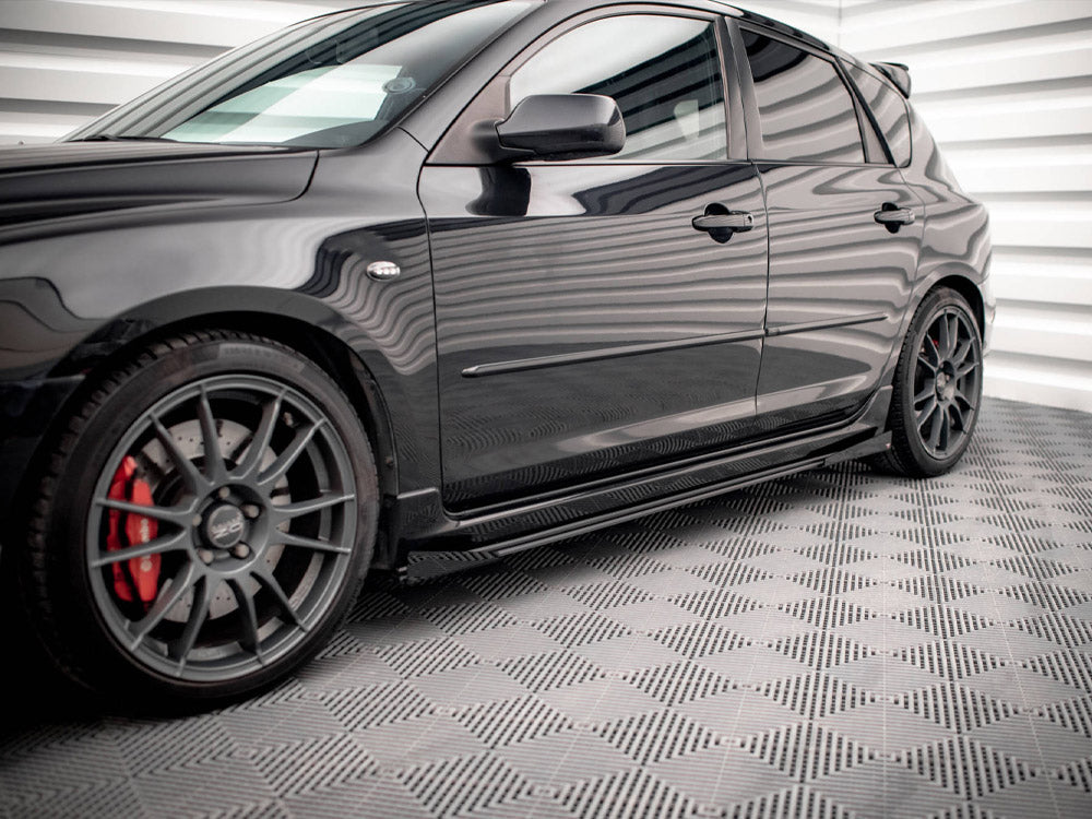 Maxton Design Street PRO Side Skirts Diffusers + Flaps Mazda 3 MPS Mk1