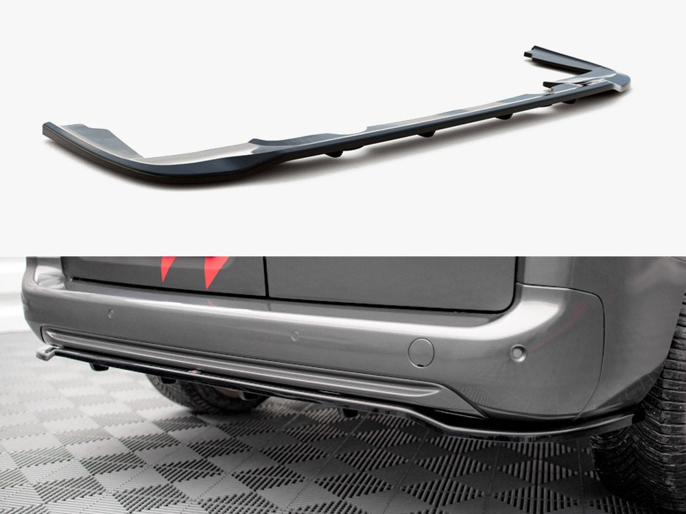 Maxton Design Rear Splitter (Vertical Bars) Peugeot Partner Long Mk3