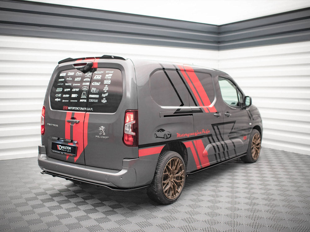 Maxton Design Rear Splitter (Vertical Bars) Peugeot Partner Long Mk3