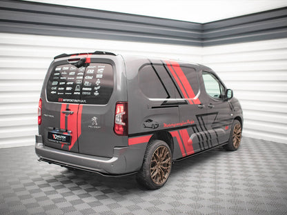 Maxton Design Rear Splitter (Vertical Bars) Peugeot Partner Long Mk3