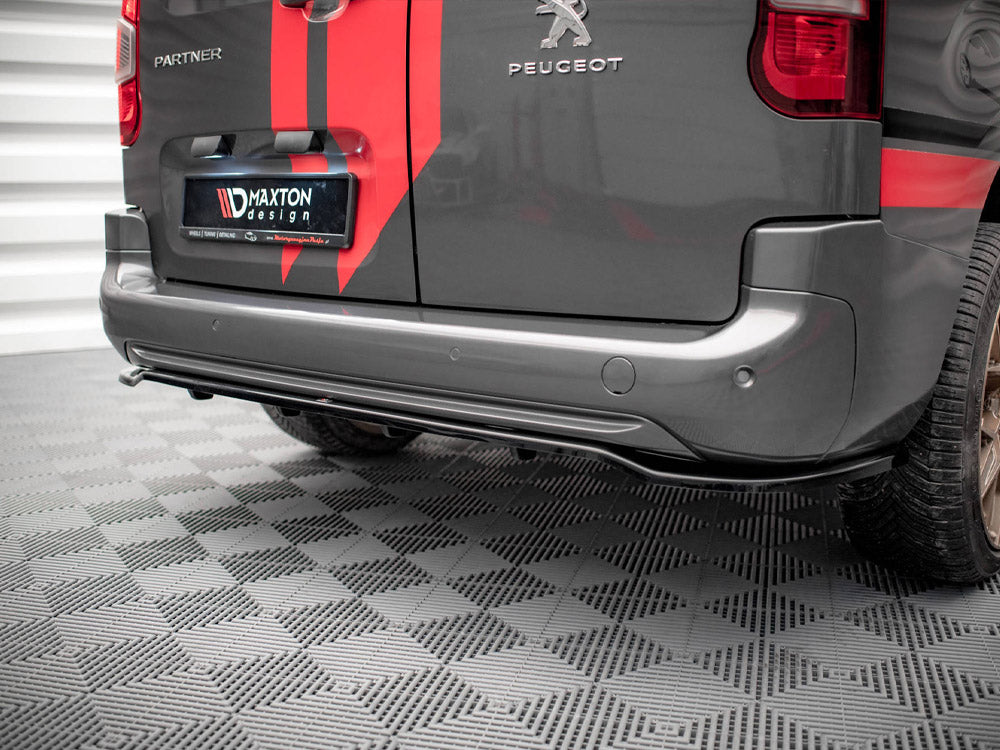 Maxton Design Rear Splitter (Vertical Bars) Peugeot Partner Long Mk3
