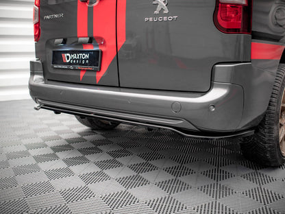 Maxton Design Rear Splitter (Vertical Bars) Peugeot Partner Long Mk3