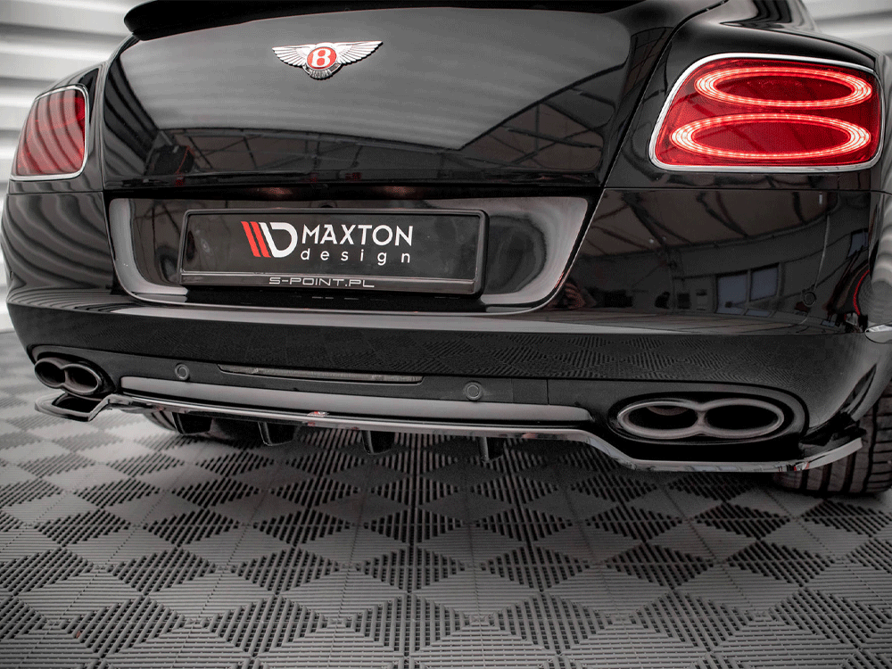 Maxton Design Central Rear Splitter (Vertical Bars) Bentley Continental GT V8 S Mk2